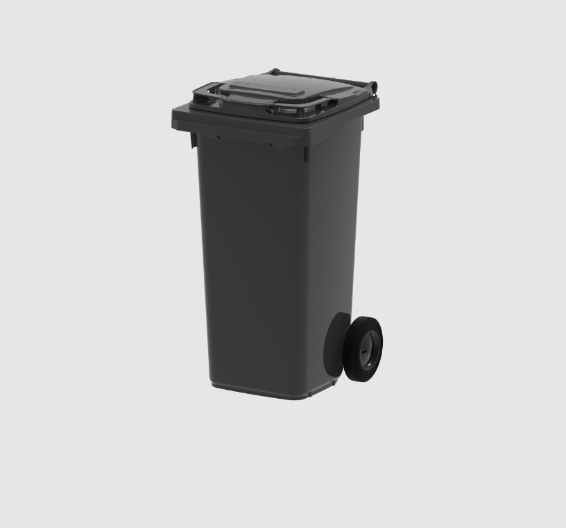 Контейнер для ТПВ, ESE, 120л, HDPE, сірий